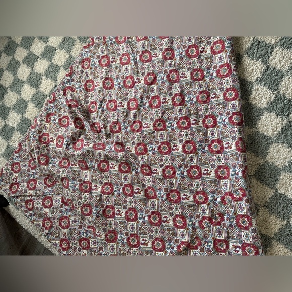 VTG Quilt Blanket Paisley Pattern Blanket Multi Color Boho Hippie Blanket Large - Picture 4 of 8
